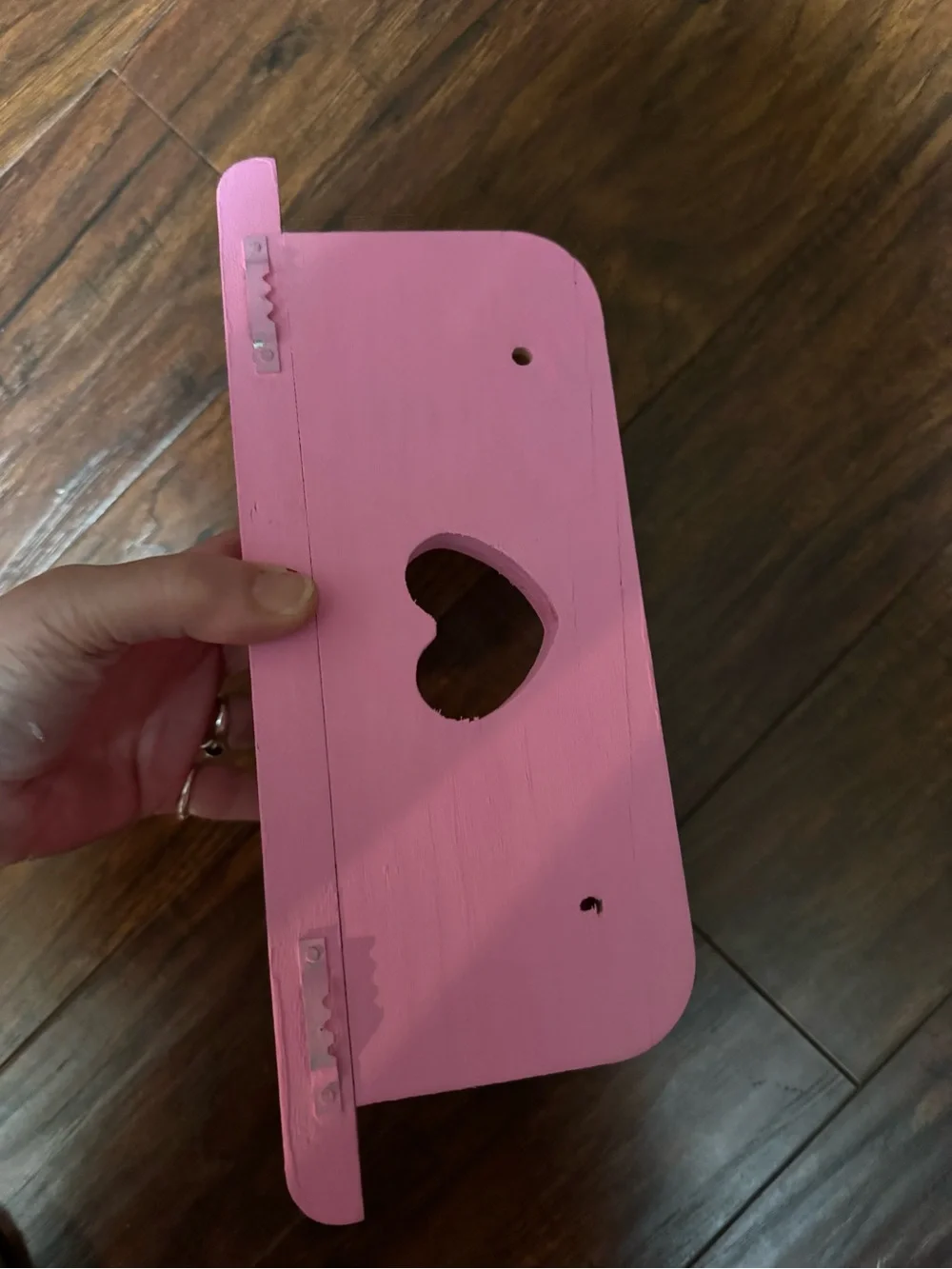 Pink 'Love Like Dolly' Heart & Butterfly Wall Hook Shelf